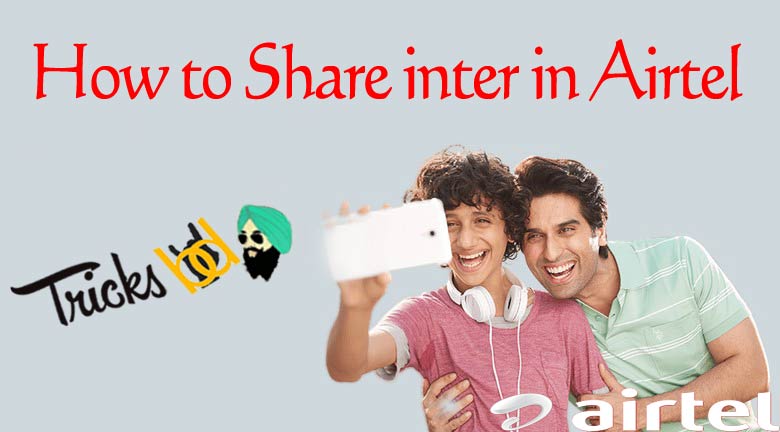 how to share data in airtel