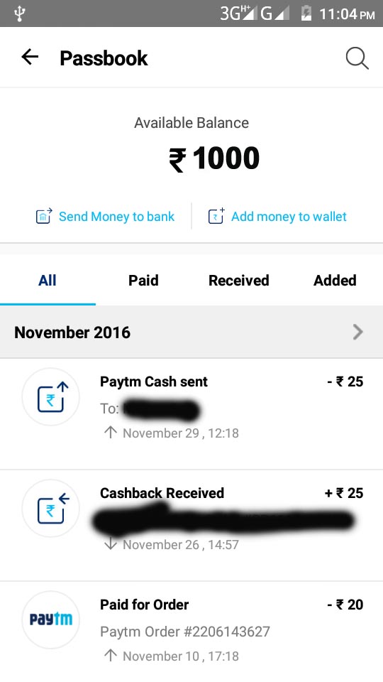 send to paytm