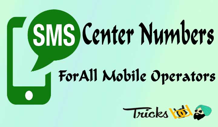 sms center number